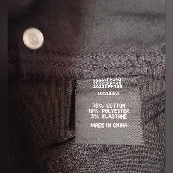 A Universal Standard High Rise Jet Black Jeans - Picture 8 of 9